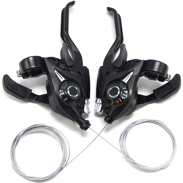 Palanca de cambio, palanca de cambios con cable para palanca de freno de carreras de bicicleta MTB para EF51 3x7 velocidades