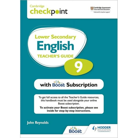 Cambridge Checkpoint Lower Secondary English Teacher's Guide 9 with Boost Subscription: Hodder Education Group, (Paperback)