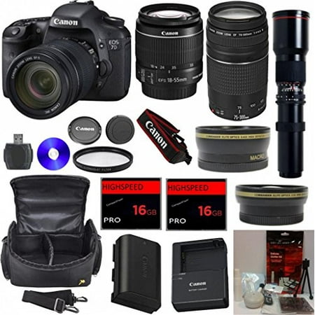 Canon Eos 7d 18mp Cmos Digital Slr Camera With 3 Inch Lcd With