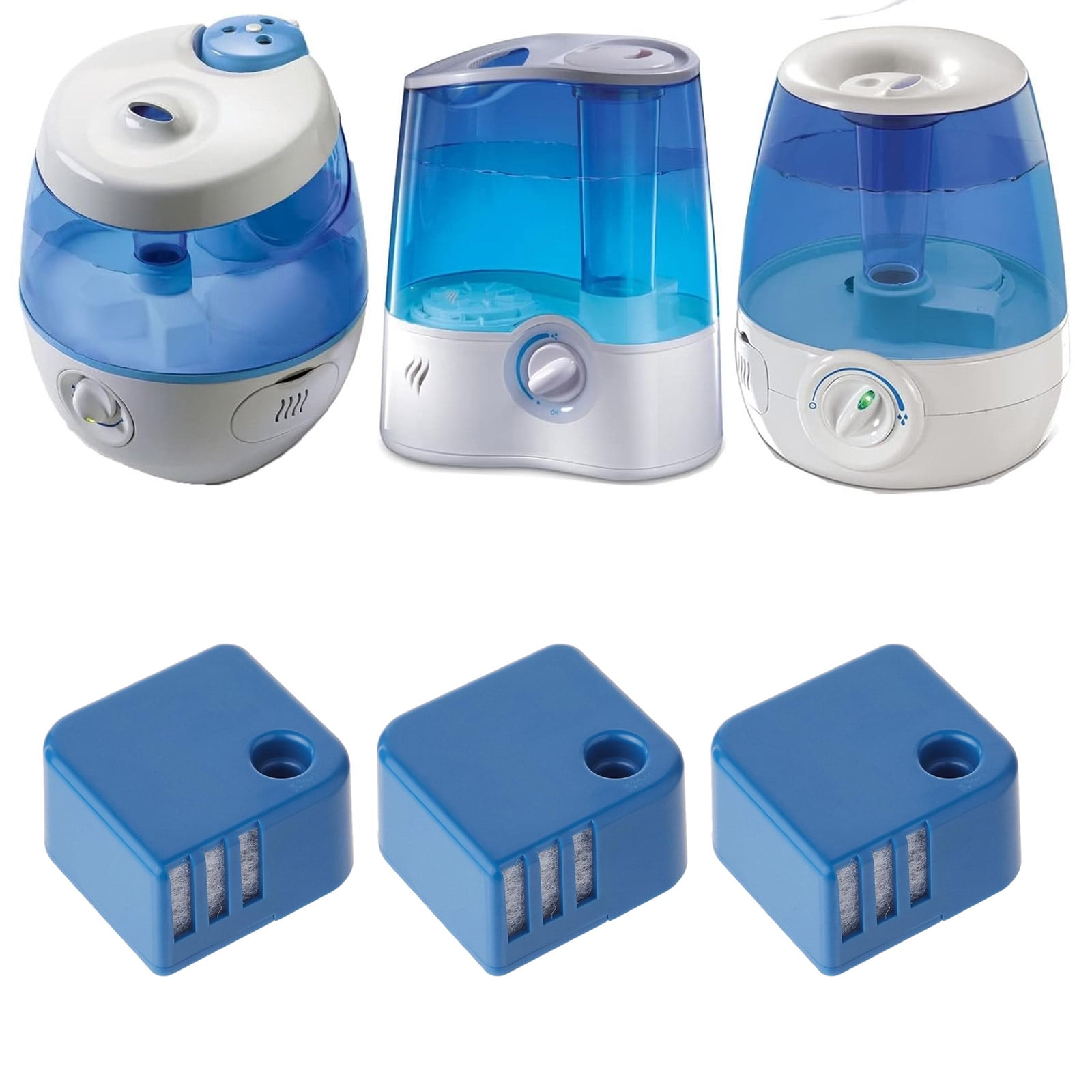 3 Pieces Demineralization Cartridges for V4600 V5100 VUL575 Ultrasonic Humidifier Parts Water Filter Replacement