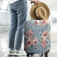 thumbnail image 2 of Pioneer Flower Floral Print Pattern Luggage Cover Fashion Suitcase Cover Baggage Covers Fit 25-28 Inch Luggage (Go Travel), 2 of 5