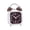 Brown, variant on LJMsdf Vintage Square Twin Bell Alarm Clock with Night Light, Extra Loud for Heavy Sleepers & Bedroom Use