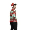 thumbnail image 4 of Jollidays Men's Llama Claus Ugly Christmas Sweater, Sizes S-2XL, 4 of 6