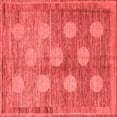 thumbnail image 1 of Ahgly Company Indoor Square Oriental Red Modern Area Rugs, 5' Square, 1 of 4