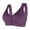 Dark Purple, variant on Women's Comfortable Transparent Shoulder Strap Cordless Backless Bra with Convertible Straps, Size 46