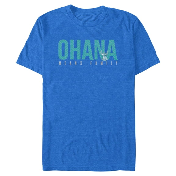 Mens Lilo & Stitch Bold Ohana means Family T Shirt