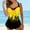 Yellow, variant on BLTIBY Womens 2 Piece Swimsuits Suspender Tops with Shorts Bathing Suit High Waisted Printed Sets Fashion Swimwear Blue 5XL