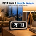thumbnail image 3 of 2K Alarm Clock Camera, 5G&2.4G WiFi Baby Camera, Wireless Indoor Camera for Home Security, Color Night Vision, Two-Way Talk, AI Motion Detection, 3 of 10