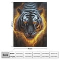 thumbnail image 4 of ONETECH  Tiger Gifts Blanket, Cool Black Fire Tiger Blanket, Tiger Blankets for Women/Men/Teens/Kids, Tiger Gifts for Tiger Lover, Cool Men Boy Blanket for Christmas Birthday, Tiger Throw Blanket, 4 of 6