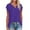 Purple, variant on ZQGJB Women's Cap Sleeve Shirts Casual Summer V Neck Tunic Tops Loose Tshirts Side Slit Workout Tees Shirt Loose Lightweight Comfy Cami Tank Tops Khaki S