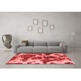 thumbnail image 3 of Ahgly Company Machine Washable Indoor Rectangle Abstract Red Modern Area Rugs, 2' x 5', 3 of 4