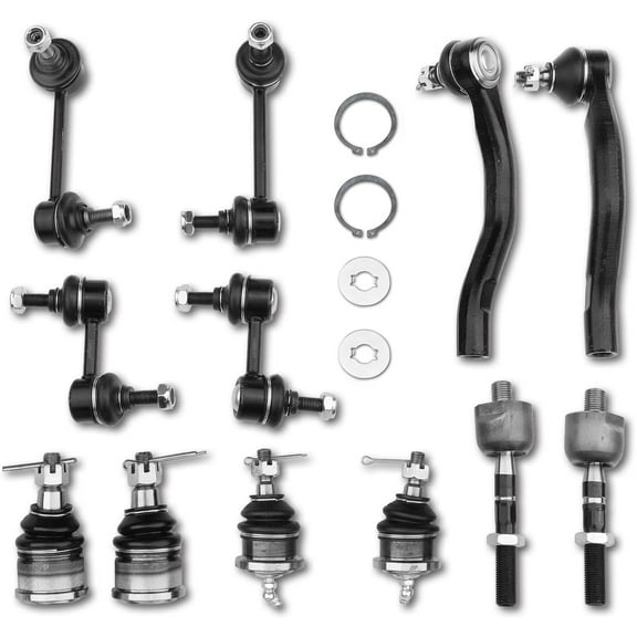 A-Premium 12Pcs Front Sway Bar Link Stabilizer Link Tie Rod End Ball Joint Compatible with Honda Accord 2003 2004 2005 2006 2007