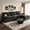 Black, variant on DoMaDing 108" L Shaped Modular Sectional Cloud Sofa, Sofa Couch for Living Room, Comfortable Couch with Modular Design, Sturdy Frame, Dark Gray