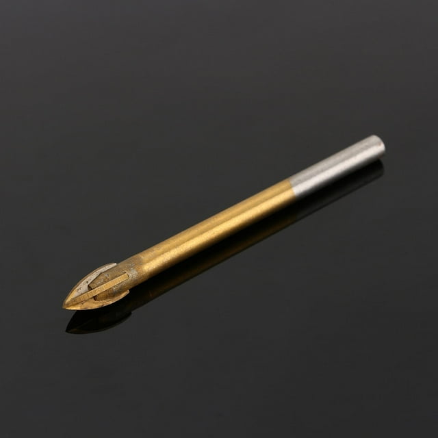 Spear Head Tools, With 4 Cutting Edges Carbide Glass Drill, Small Incision Resistance Coated For Ceramics Stone Granite Tiles
