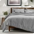 thumbnail image 1 of Bare Home Ensemble Literie Chinée 7 Pcs, Très Grand Lit, Noir Chiné, 1 of 5