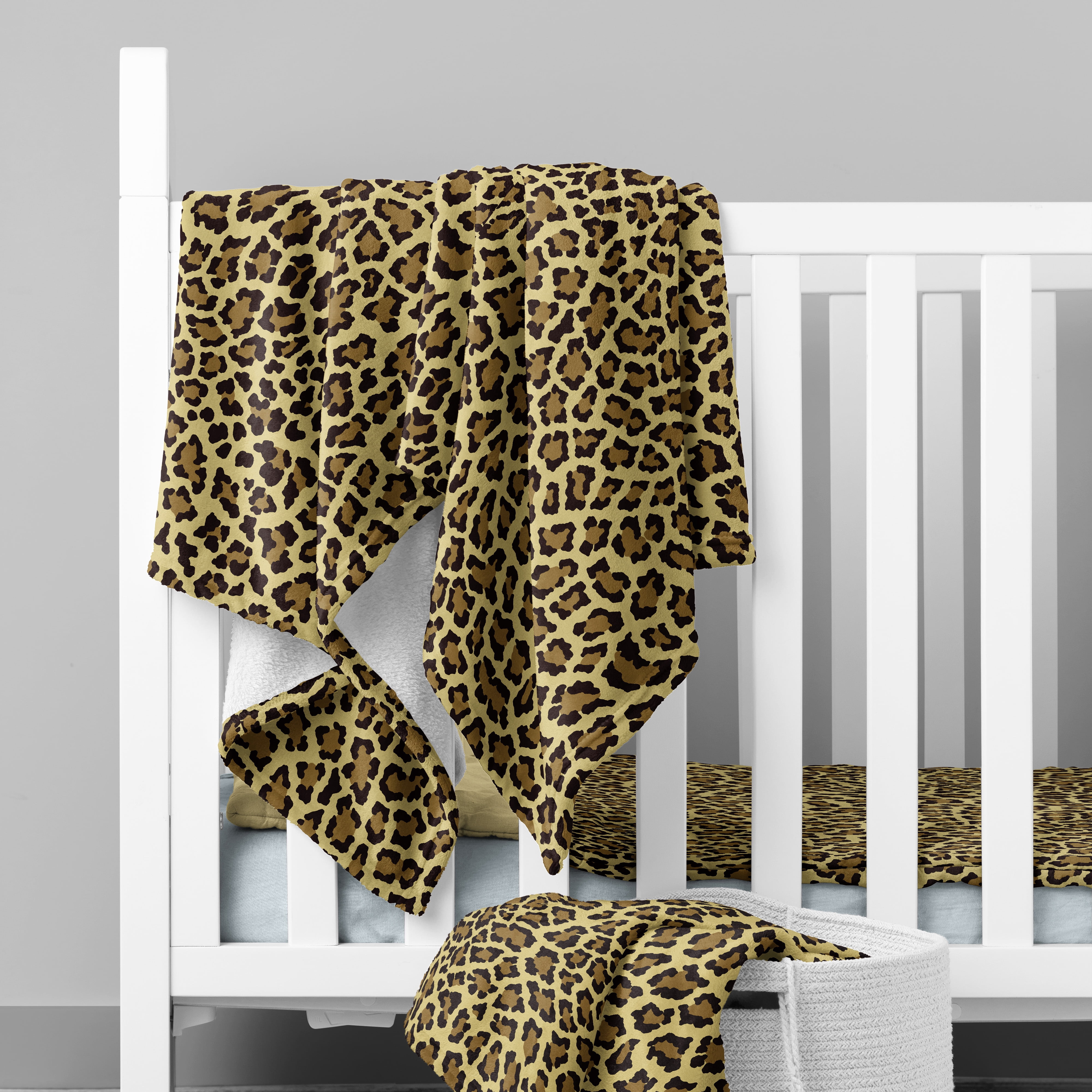 Mainstays 1.5 Yards 100% Polyester Heavenly Plush Leopard, Brown, 60 Wide for Crafts