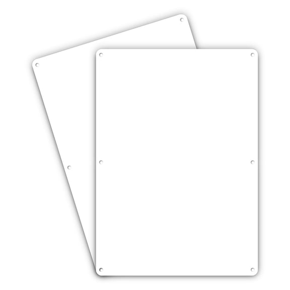 Faittoo Blank Write-On Metal Sign, 2-Pack 14 x 10 Inches Rust Free Aluminum