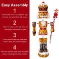 thumbnail image 2 of 6' Gingerbread Outdoor Christmas Soldier with 216 Warm White LED Lights, 2 of 6