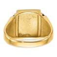 thumbnail image 5 of Finest Gold 14K Yellow Gold Mens Masonic Enameled Ring - Size 10, 5 of 5