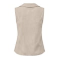 thumbnail image 6 of RQYYD Womens Collar Eyelet Trim Sleeveless Blouse Casual Slim Fit Tank Top for Daily Wear, 6 of 7