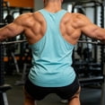 thumbnail image 5 of Busydd Mens Tank Top Breathable Comfy Round Neck Sleeveless Undershirts Casual Solid Color Running Workout Shirts for Men M, 5 of 10