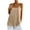 Khaki-02, variant on Perfectbot Women's Cotton Linen Tank Tops, Scoop Neck Spaghetti Strap Camisole, Casual Loose Summer Cami with Pockets
