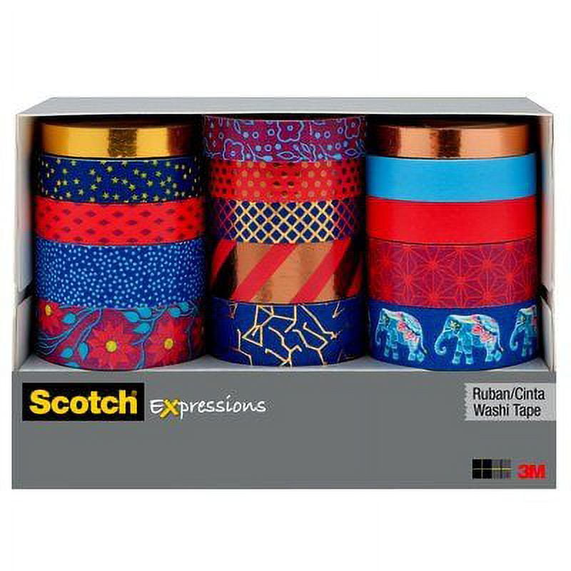 Scotch 0.59 Red Expressions Washi Tape, 393 