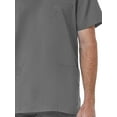 thumbnail image 2 of EON Men's COOLMAX® V-Neck Mesh Panel Solid Scrub Top, 2 of 2
