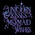 thumbnail image 3 of CafePress - UNICORN KISSES And MERMAID WISHES Pajamas - Men's Dark Loose Fit Cotton Pajama Set, 3 of 7