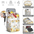 thumbnail image 5 of Floral Sunflower and Bee Illustration Insulated Cooler Backpack - 20L Picnic Backpack for Outdoor, Travel & Work, Rustic Yellow Pattern, 5 of 5