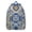 Blue, variant on Unisex Chic Bohemian Backpack, Boho Vintage Print Zipper Bag with Front Pocket, Durable Rucksack for School College Work Travel, Great Gift