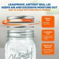 thumbnail image 5 of 16oz DIY Magnetic Spice Jar Glass Container w/ Airtight Lid and Band - Ideal for Meal Prep, Overnight Oats, Jelly, Jam, Honey, Candles, Crafts, Wedding Favors (16 Pcs) by NutriChef, 5 of 7