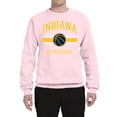 thumbnail image 2 of Wild Bobby City of Indiana IND Basketball Fantasy Fan Sports Unisex Crewneck Sweatshirt, Light Pink, 3X-Large, 2 of 5