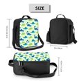thumbnail image 2 of Balery Cute Dinosaur Blue Green Caja de Almuerzo y Bolsa de Almuerzo para Hombres y Mujeres, Bolsa de Almuerzo Reutilizable con Gran Capacidad, Bolsa de Almuerzo Aislada, 2 of 7
