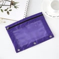 thumbnail image 2 of Pencil Pouch Creative 3-Ring Large Capacity Zip Pen Holder Bag Makeup Bag, 2 of 3