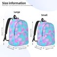 thumbnail image 2 of Wukai Purple Dragon Scales Durable Canvas Laptop Backpack,Adjustable Shoulder Straps,Water-Resistant,Large Capacity,Stylish Design, Fits 15-17in Laptops,Unisex for School,Office,Travel-Medium, 2 of 5