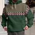 thumbnail image 2 of PMUYBHF Chandail pour Homme Homme Drôle Homme Hiver Printemps Décontracté Col Rond Manches Longues Imprimé 3D à Capuche Haut Blouse Chandails pour Hommes Chandails à Capuche Fermeture Éclair devant, 2 of 5