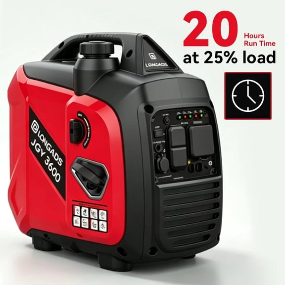 3600W Gasoline Inverter Generator 120V Parallel Ready Portable Power for Garden Outdoor Camping RV Travel and Emergency Backup