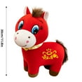 thumbnail image 4 of 10 Inch 2026 Year Of The Horse Stuffed Animals Chinese New Year Plush Horse Mascot Doll Toys Zodiac Decor For Spring Festival Lunar New Years Gifts Blessing Souvenir Decor(Get Rich Character Horse), 4 of 6