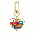 thumbnail image 1 of Italie Rome Paysage Repère Or Coeur Porte-Clés Porte-Clés en Métal, 1 of 3
