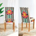 thumbnail image 3 of Yayeee 2 Pack Dining Chair Covers Stretch Parson Chairs Slipcovers Seat Protector, Geometric Circle, 3 of 6