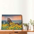 thumbnail image 4 of Balery Horse Sunflowers Pattern Canvas Decorative Picture – 30x40in Premium Wall Art, Modern Canvas Print for Home Decor（Horizontal）, 4 of 6