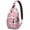 Cute Alpaca Sl, variant on Galaxy Sky Unicorn Sling Backpack for Women, Rainbow Fantasy Print Crossbody Bag with Clouds Stars and Mystical Forest Scene