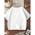 thumbnail image 2 of Girls' Back to School T-Shirt - Lightweight Breathable - Loose Fit First of School Outfit Clothing - Easy-Care Machine Washable, Casual Kids Wear, Backtoschool Theme, Soft Knit Fabric, 2 of 6