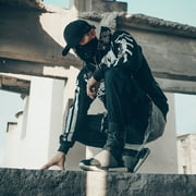 Niepce Inc Streetwear Fashion Hoodie Jacket Zip Up Graphic Men Sweatshirt