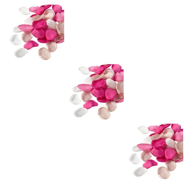 Youkk 400pcs Versatile Silk Rose Petals For Creative DIY Projects Fake Scatter Petals rose red assortedcolor 3Set