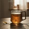 thumbnail image 2 of Smokey Gray Mugs - Glass Coffee Cups 4PC Set B, 2 of 7
