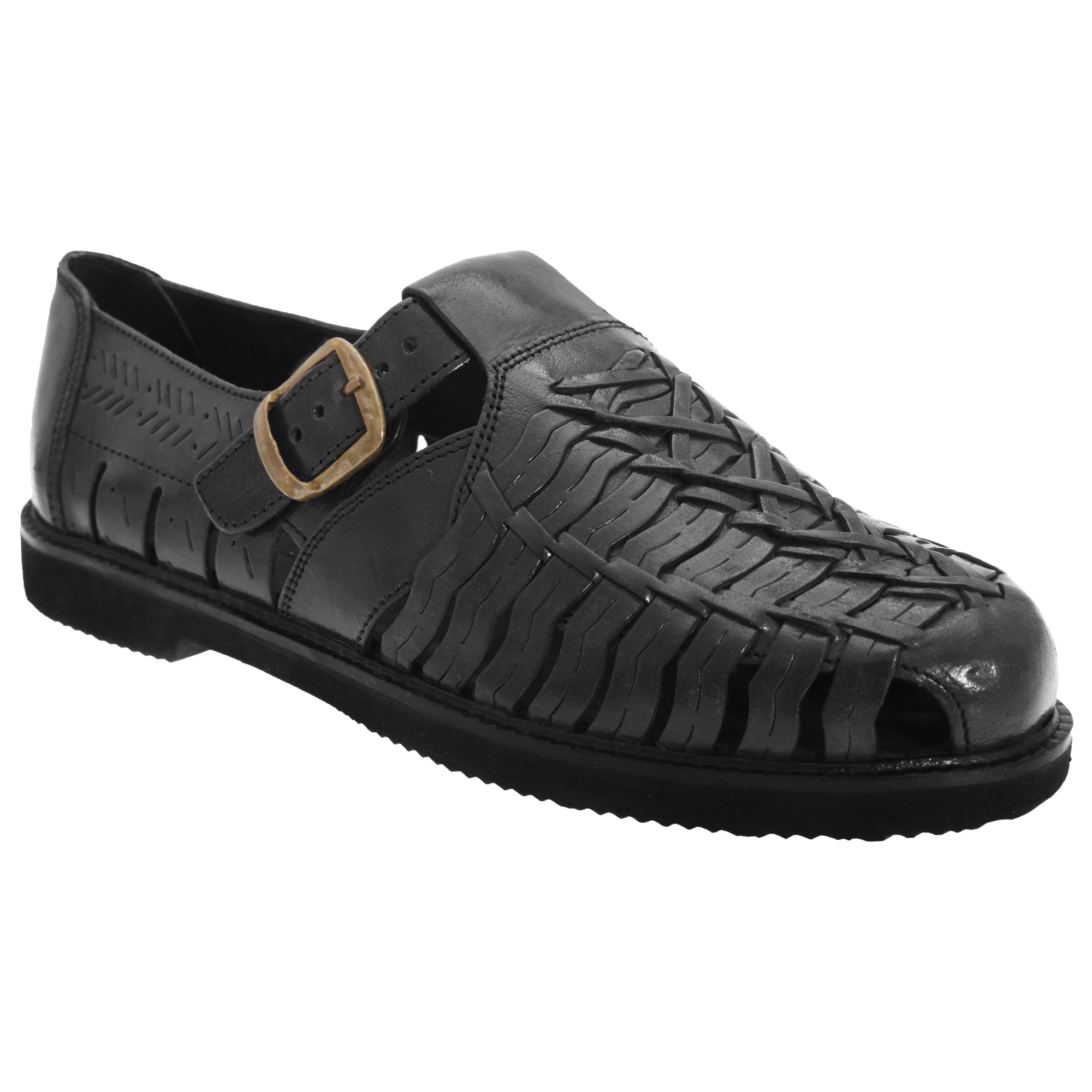 Scimitar Mens Leather Interlaced Sandals