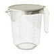 thumbnail image 2 of Vaso medidor de 1000 ml, vaso con filtro, cepillo para frutas, utensilio de cocina, apto para microondas, para hornear, limpiador de verduras, batidor doméstico, duradero, portátil, acero, 2 of 9