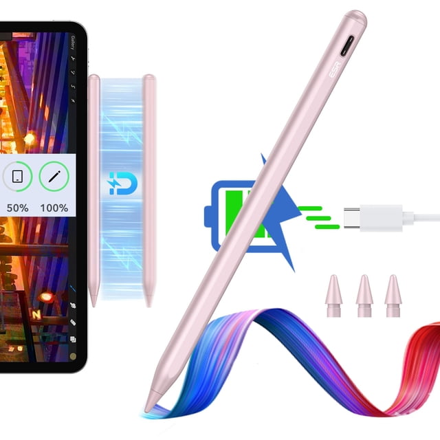 Stylus Pen ESR con carga magnética inalámbrica para iPad, color rosa